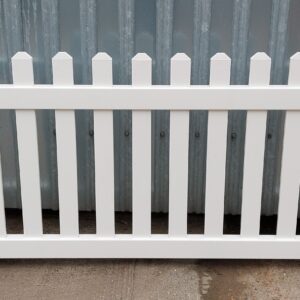 UPVC Straight Top Picket Fence